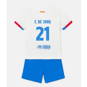 Barcelona Frenkie de Jong #21 Replica Away Minikit 2023-24 Short Sleeve (+ pants)
